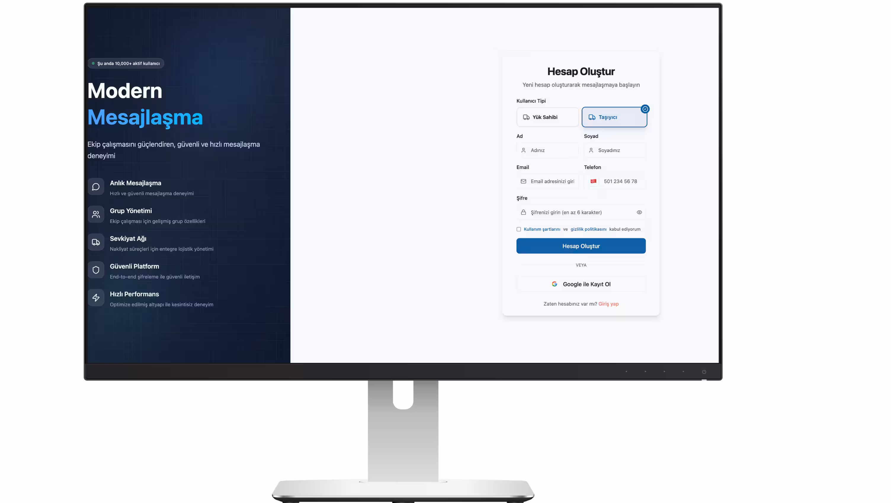 Ücretsiz Kayıt Olun