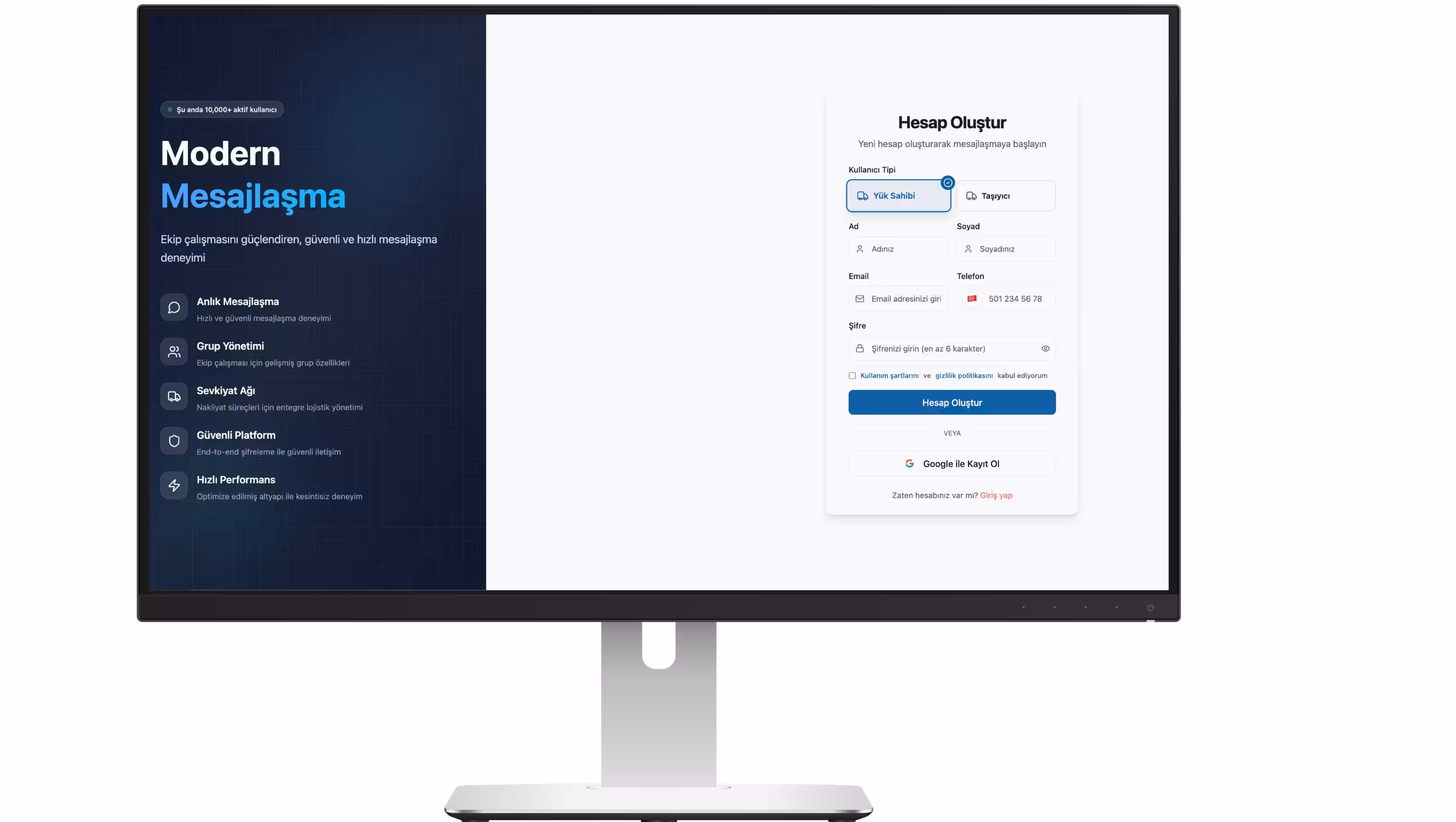 Ücretsiz Kayıt Olun